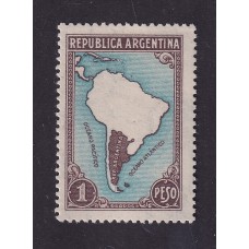 ARGENTINA 1935 GJ 761 ESTAMPILLA NUEVA CON GOMA FILIGRANA LADO MAYOR RAYADO VERTICAL U$ 50